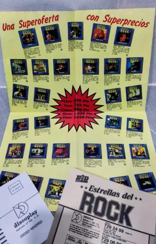 Lote Discoplay años 80 - Estrellas del Rock