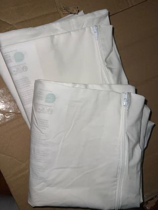 Par fundas almohada grandes blancas