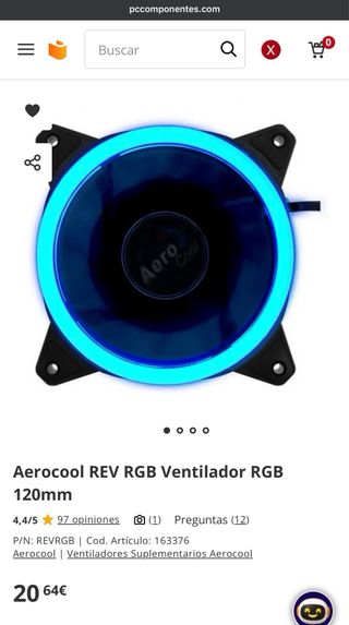 Pack 4 Ventiladores RGB 120mm