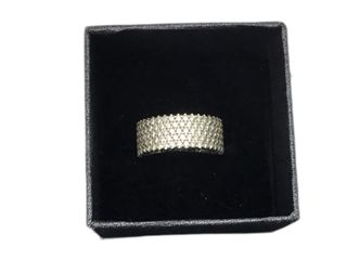 anillo oro 18k con piedra con circonita