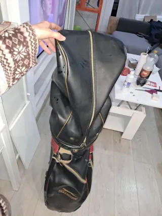 Bolsa de golf Slazenger piel