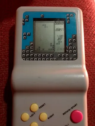 Consola Tetris Portátil Gris y Rosa