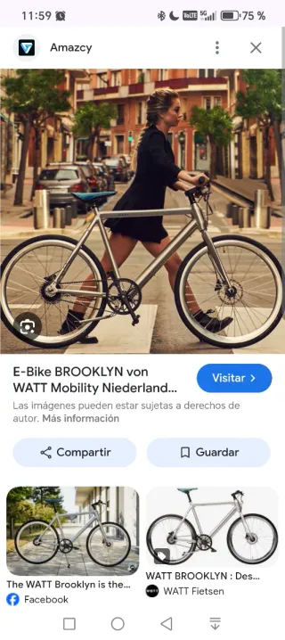 Bicicleta Watt Brooklyn Eléctrica