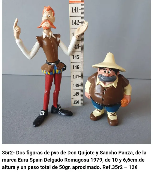 Figuras PVC Don Quijote y Sancho Panza