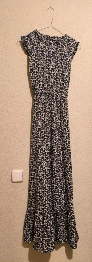 Vestido largo estampado floral