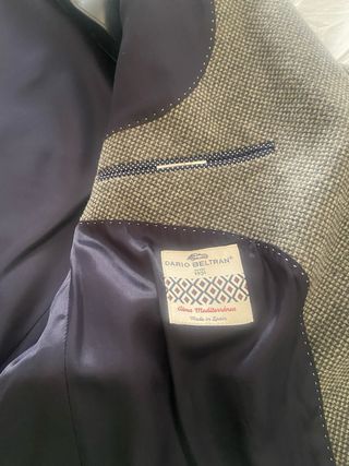 Chaqueta Americana Hombre Gris