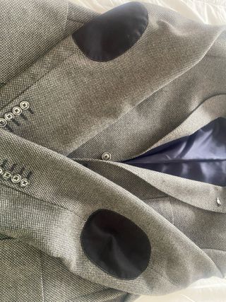 Chaqueta Americana Hombre Gris