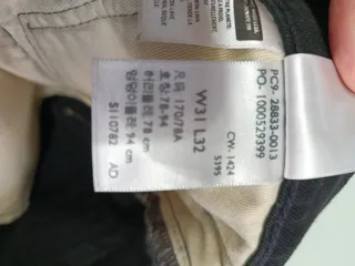 Pantalón Levi's Negro Talla W31 L32.