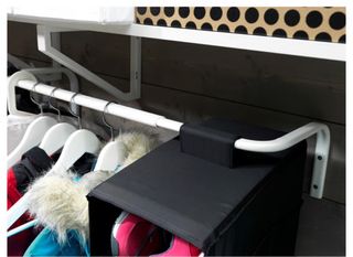 2 Barras extensibles IKEA MULIG blancas