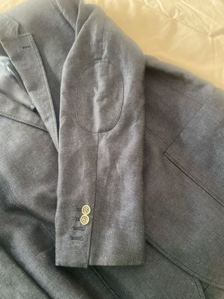 Americana azul hombre