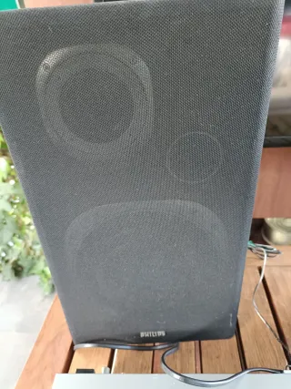 Pareja Altavoces Philips Negros