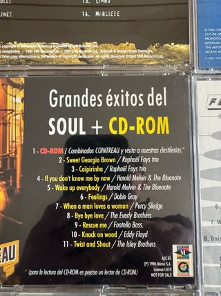 7 CDs Música Soul R&B Compilaciones