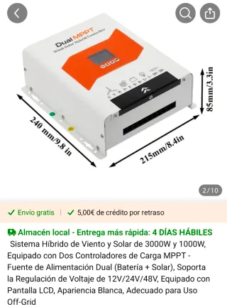 Inversor ibrido MPPT