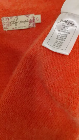 Chaqueta Cortefiel punto con capucha Talla G