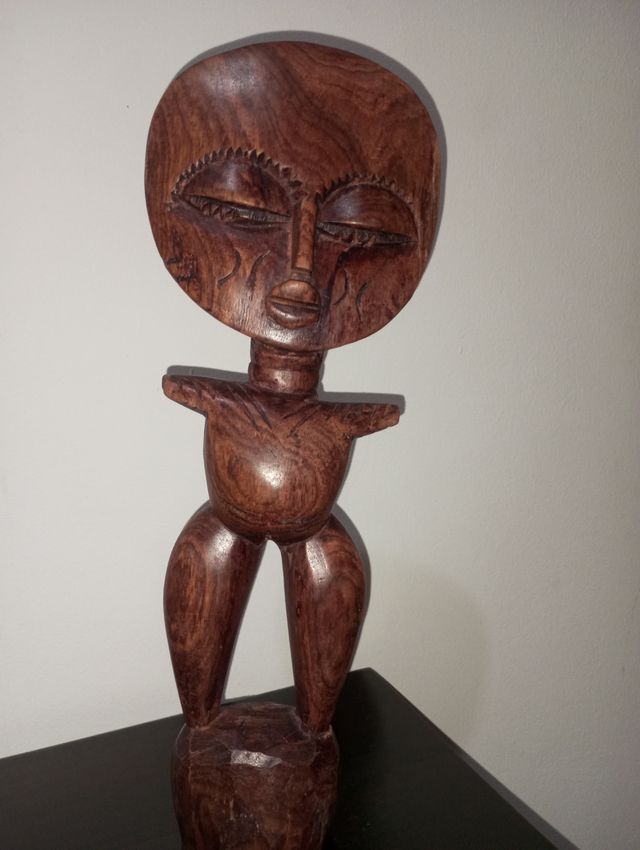 Pareja Tallas Madera Símbolo Fertilidad Africano