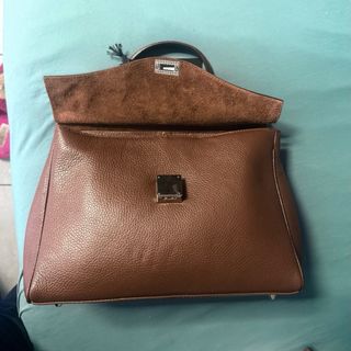 Borsa HALFPAST8 Vera Pelle Marrone