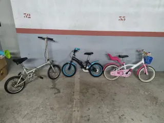 Lote de tres bicicletas