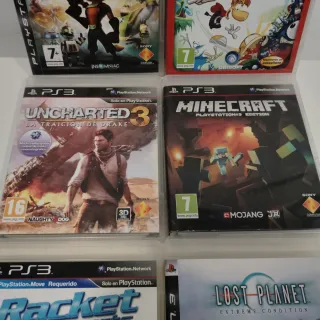 Lote 4 Juegos PS3: Ratchet & Clank, Rayman, Unchar