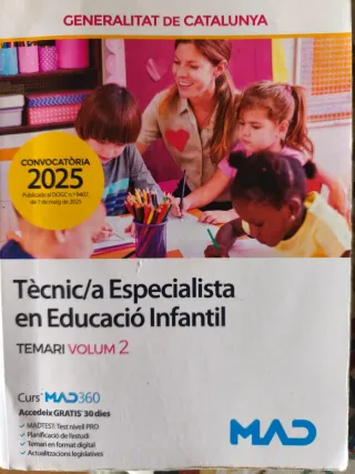 Temari "Tècnica Especialista en Educació Infantil"