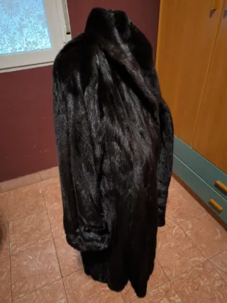 Abrigo sintético imitación visón