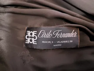 Abrigo sintético imitación visón