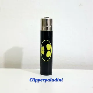 Accendino Clipper Nero con Simbolo Giallo