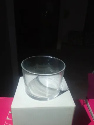Vasos bajos de cristal