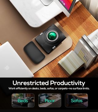 Ratón Trackball Nulea Inalámbrico (Verde Oscuro)