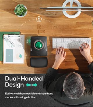 Ratón Trackball Nulea Inalámbrico (Verde Oscuro)