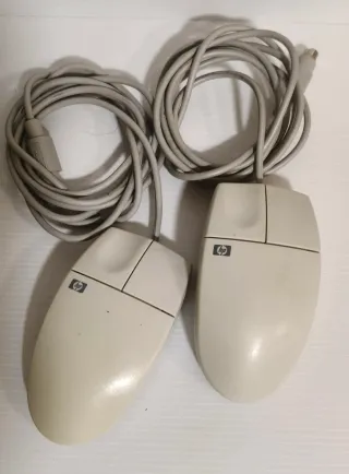 Teclado y ratones HP vintage originales