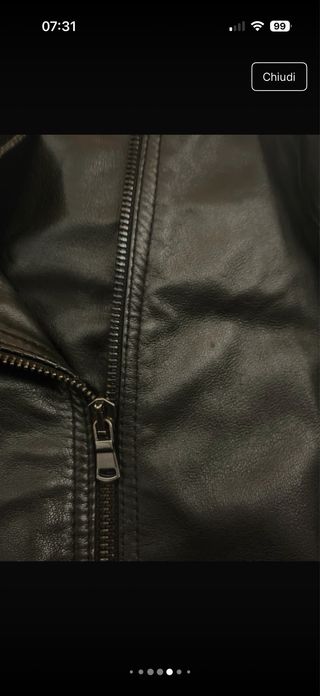 Giubbotto Bayside vera pelle nero