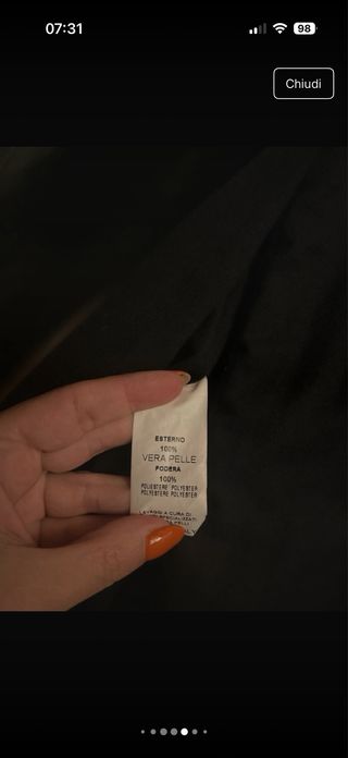 Giubbotto Bayside vera pelle nero