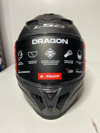 : Casco Moto LS2 Dragon Carbon FF808 M