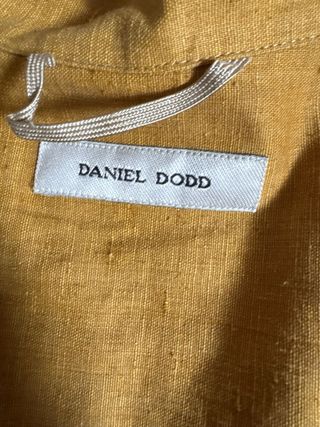 Giacca/Overshirt in Lino Daniel Dodd - Color Senap