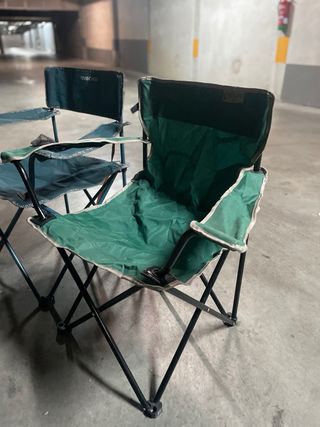 2 sillas camping plegables Quechua buen estado