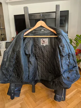 Cazadora cuero Ami moto talla L