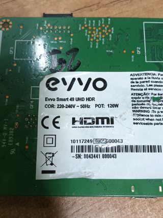 17IPS72, de EVVO SMART 49 UHD, (ref-224)