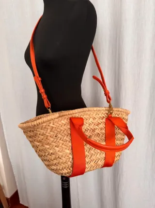 Borsa paglia Zara arancione