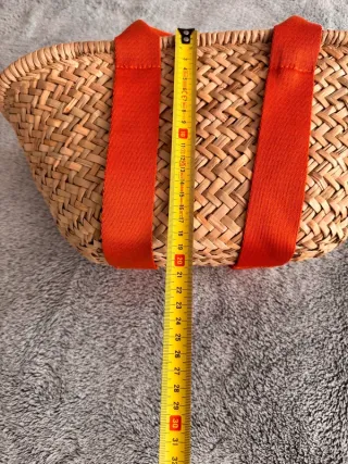 Borsa paglia Zara arancione