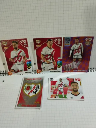 Cromos/cartas Rayo Vallecano diferentes temporadas