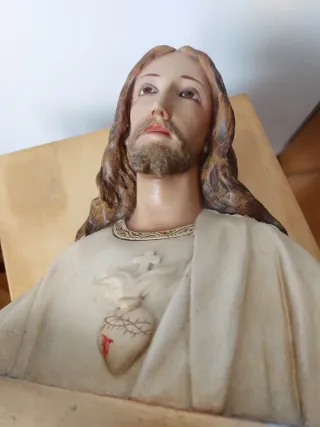 Busto Sagrado Corazón de Jesús Olot 27 cm de alto