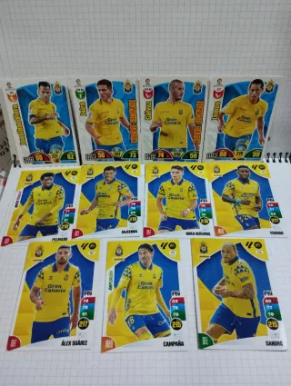Cromos Las Palmas. Diferentes temporadas.