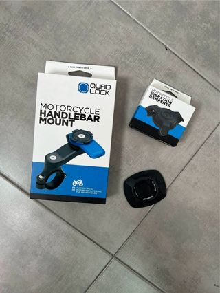 Kit Quad Lock + Antivibrador + Adaptador Universal