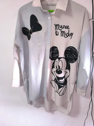 Camisa oversize Mickey & Minnie