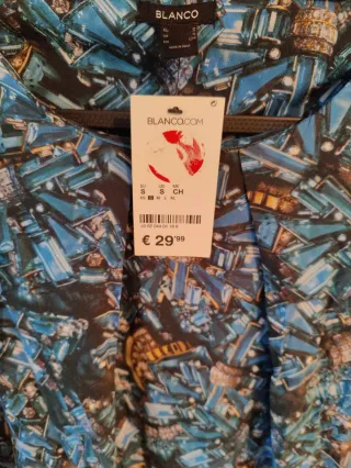 Vestido Blanco estampado talla S