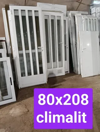 Puerta aluminio 80x208 Climalit