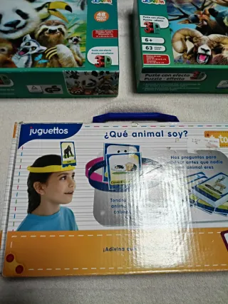 2 Puzzles 3D y Juego ¿Qué Animal Soy?