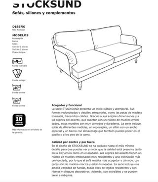 Sofá 2 plazas Ikea gris marrón