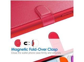 Custodia a portafoglio per iPhone 11 6.1 Rosso