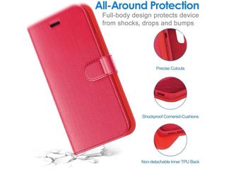 Custodia a portafoglio per iPhone 11 6.1 Rosso